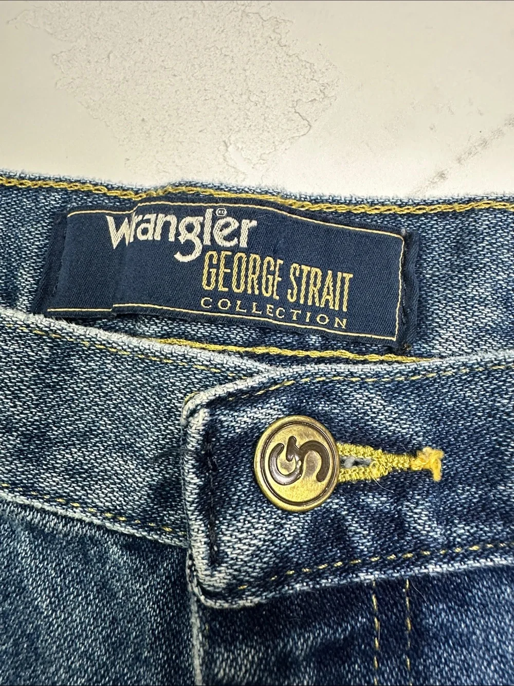 Wrangler George Strait Collection Cotton Denim Jeans Straight Leg 34 x 36